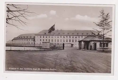 15790 Foto Ak Kaserne II. Abt. Artillerie Regt. 23 Potsdam-Nedlitz 1938