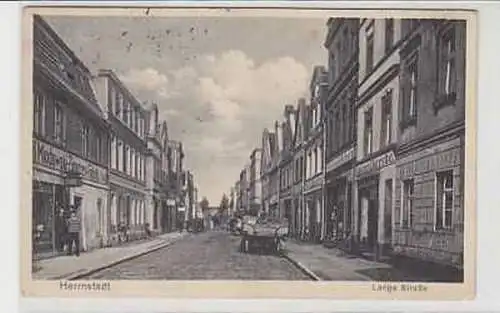 24752 Ak Herrnstadt Lange Straße mit Geschäften 1941