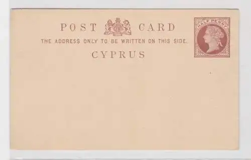41632 seltener Ganzsachen Postkarte Zypern Cyprus 1/2 Penny um 1900