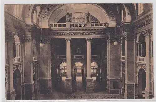 11017 Ak Leipzig Universität Wandelhalle um 1930