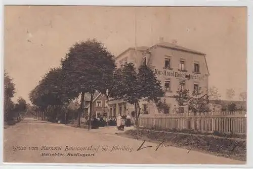86083 AK Gruss vom Kurhotel Behringsdorf bei Nürnberg 1907