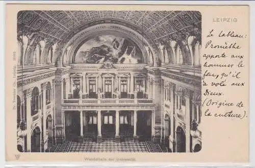 85329 Ak Leipzig Wandelhalle der Universität um 1900