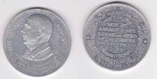 Reklame Marke 40 Jahre Hezingerwerk Crimmitschau Fritz Hezinger (153672)