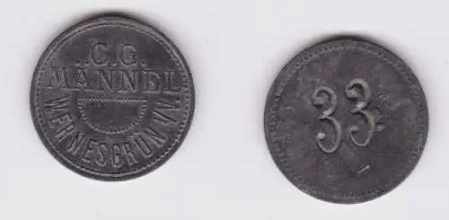 alte Wertmarke Brauerei C.G.Männel Wernesgrün im Vogtland (122833)