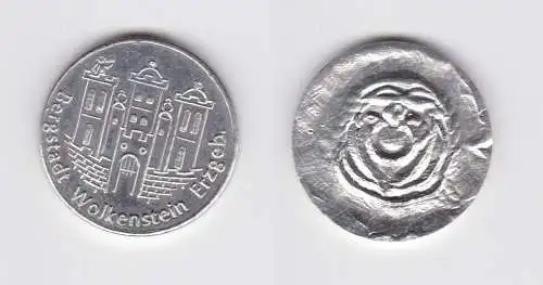 Probeabschlag DDR Medaille Bergstadt Wolkenstein Erzgebirge (152969)