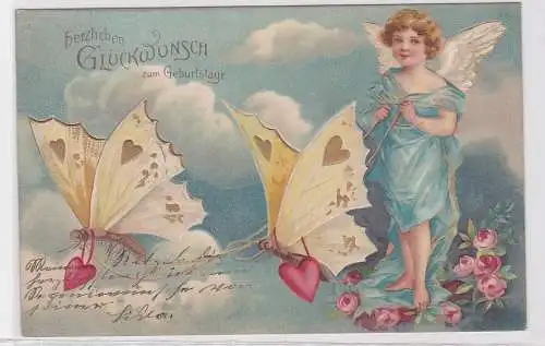 60989 Glückwunsch AK Herzlichen Glückwunsch zum Geburtstage 1905