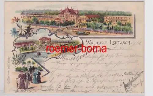 88037 Ak Lithographie Waldhof Leutzsch 1900