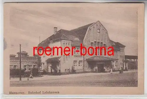 74074 Ak Hannover Bahnhof Leinhausen 1925