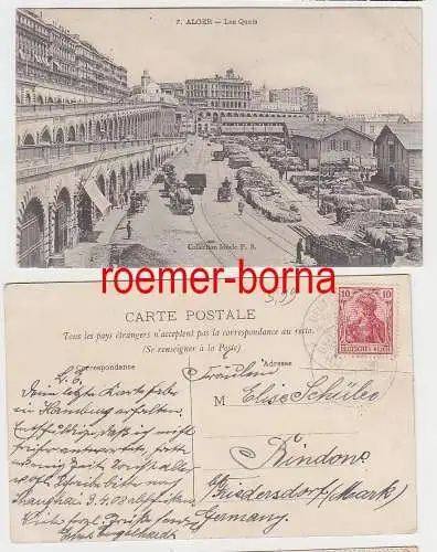 74093 Ak Alger Algier Algerien Les Quais 1908
