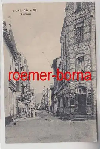 11447 Ak Boppard am Rhein Oberstrasse mit Hotel Lange 1906