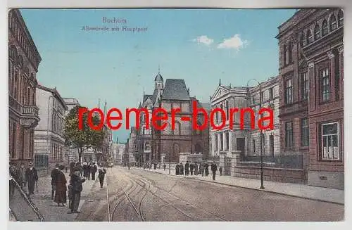 75781 Ak Bochum Alleestraße mit Hauptpost 1926