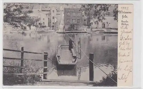 18052 Ak Weissenfels Saale Fähre 1903