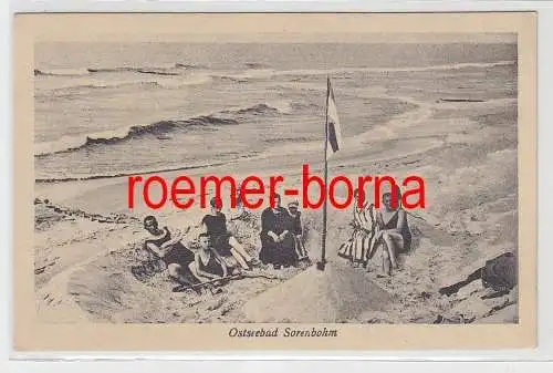 75246 Ak Ostseebad Sorenbohm Strandburg um 1930
