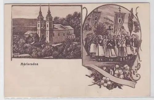 87246 Mehrbild Feldpost Ak Wallfahrtsort Maria Radna Rumänien 1917