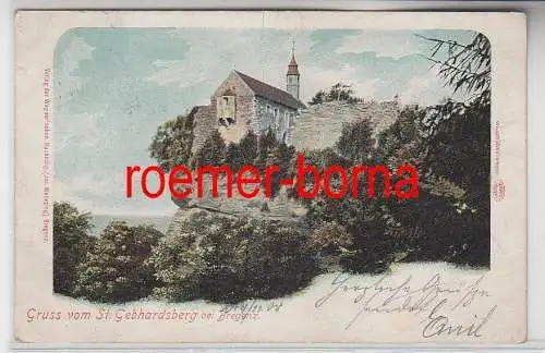 76012 Ak Gruss vom St.Gebhardsberg bei Bregenz 1900