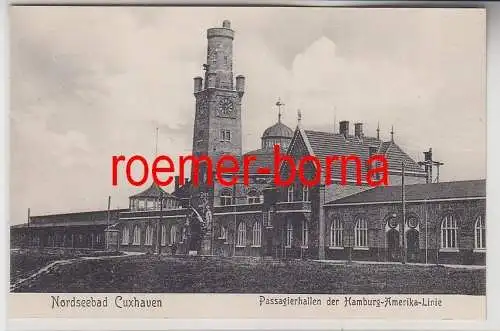76526 Ak Nordseebad Cuxhaven Passagierhallen der Hamburg Amerika Linie um 1910
