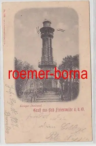 75203 Ak Gruß aus Bad Freienwalde a.d.O. Krieger-Denkmal 1900