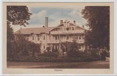 77070 Ak Kurhaus Mutiger Ritter & Ritterbad Bad Kösen in Thüringen 1923