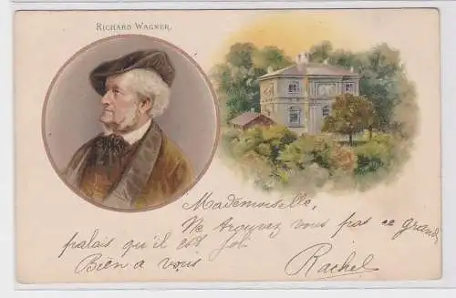 86639 Künstler AK Josef Haydn Portrait + Geburtshaus 1900