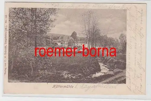 77750 Ak Hüttermühle bei Radeberg in Sachsen 1902
