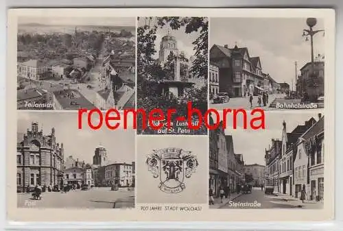 77421 Mehrbild Ak 700 Jahre Stadt Wolgast 1959