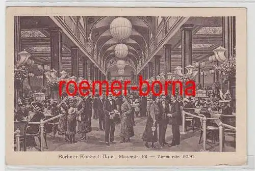 36732 Ak Berliner Konzert-Haus Mauerstrasse 82, 1913