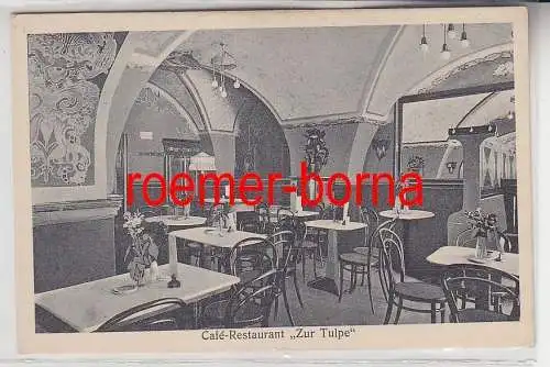 78102 Ak Eisleben Café und Restaurant "Zur Tulpe" um 1920
