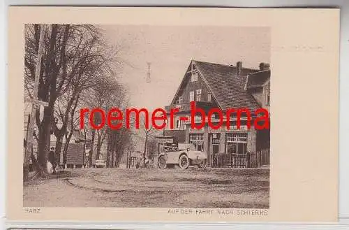 78099 Ak Hanomag PKW im Harz auf der Fahrt nach Schierke um 1930
