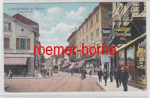 77945 Feldpost Ak Ludwigshafen am Rhein Ludwigstrasse 1916