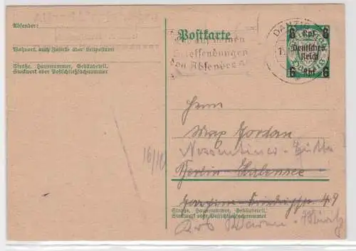 96949 Danzig Ganzsachen Postkarte P284 Stempel Danzig 1939