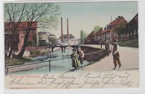 74203 Ak Gruß aus Warnsdorf Varnsdorf in Tschechien 1906