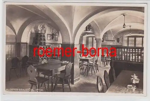 78637 Ak Ettal Kloster Bräustübl Innenansicht um 1930