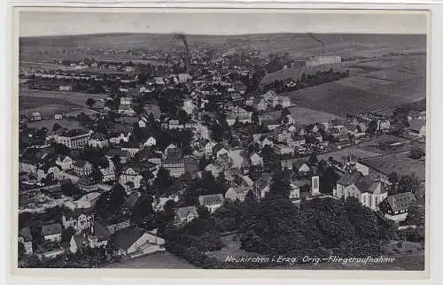 93081 AK Neukirchen im Erzgebirge - Original Fliegeraufnahme 1933