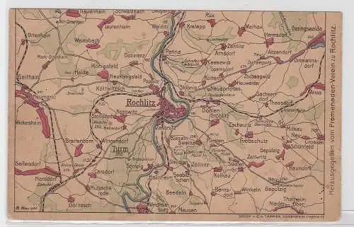 92956 Karten AK Rochlitz und Umgebung - herausgegeben v. Promenaden-Verein