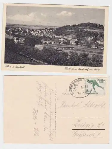 73443 Ak Nebra an der Unstrut Blick vom Bock auf die Stadt 1936