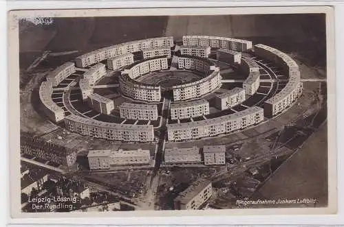 86560 AK Leipzig-Lössnig - Der Rundging, Fliegeraufnahme Junkers Luftbild 1933
