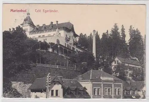 57720 Ak Marienbad Mariánské Lázně Café Egerländer 1911