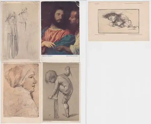 97053/5 Künstler Ak Dresden königliches Kupferstichkabinett um 1925