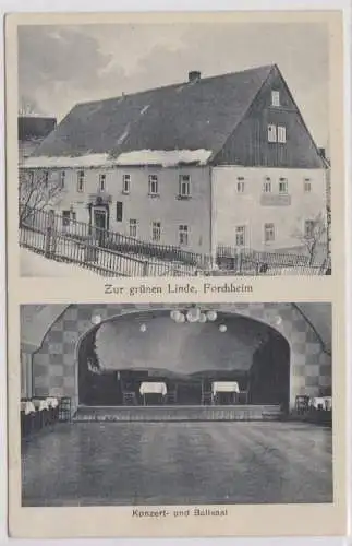 38667 Mehrbild Ak Forchheim in Sachsen Gasthof Zur grünen Linde 1935