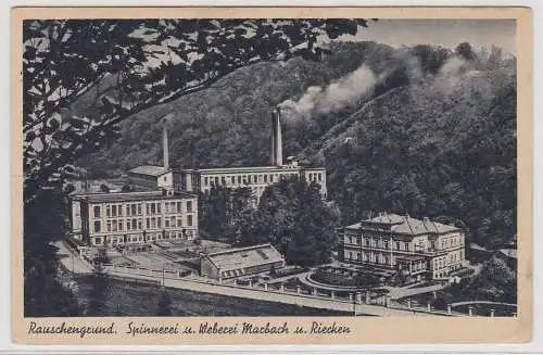 97845 AK Rauschengrund - Spinnerei und Weberei Marbach und Riecken
