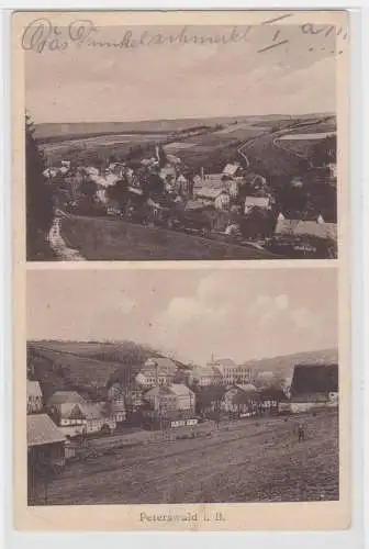 89378 Mehrbild Ak Peterswald in Böhmen Petrovice u Chabařovic 1927