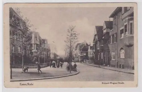 91896 Feldpost Ak Essen/Ruhr Richard Wagner Strasse 1917