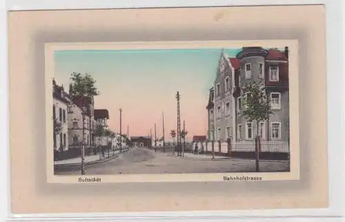 87823 Ak Buttstädt Bahnhofstraße um 1910 erst 1959 verschickt