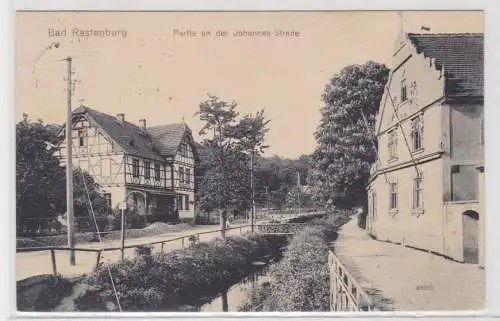 34089 Ak Bad Rastenberg Partie an der Johannes Strasse 1914