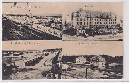 37682 AK Truppenlager Elsenborn - Kaserne, Kavallerie- und Artillerie-Lager 1916