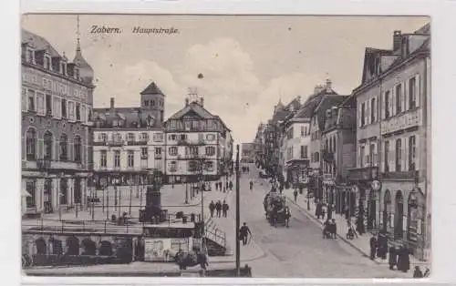907932 Ak Zabern - Hauptstraße mit Hotel Central Cafe, Buchdruckerei 1915
