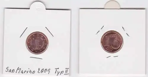 1 Cent Münze San Marino 2009 Festungsturm Montale (122378)