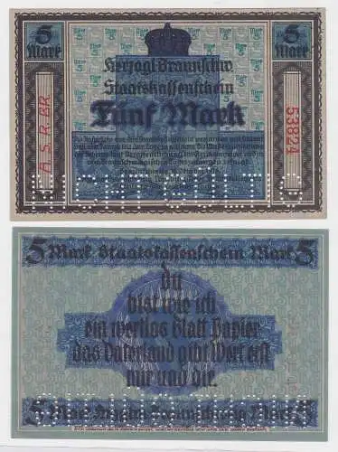 5 Mark Banknote Notgeld Braunschweig  15.10.1918 (121120)