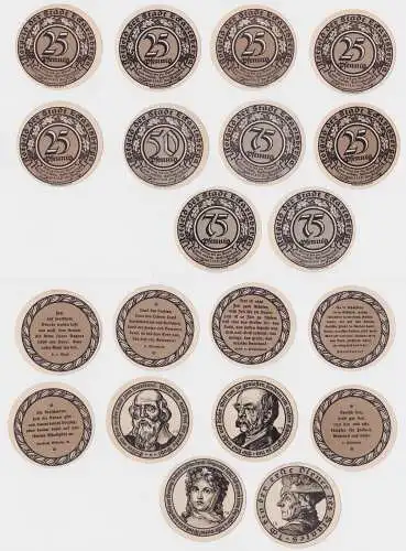 10 Banknoten Notgeld Stadt Eckartsberga 1.9.1921 (121429)