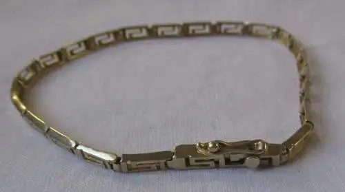 elegantes 585er Gold Armband mit verzierten Kettengliedern (111017)
